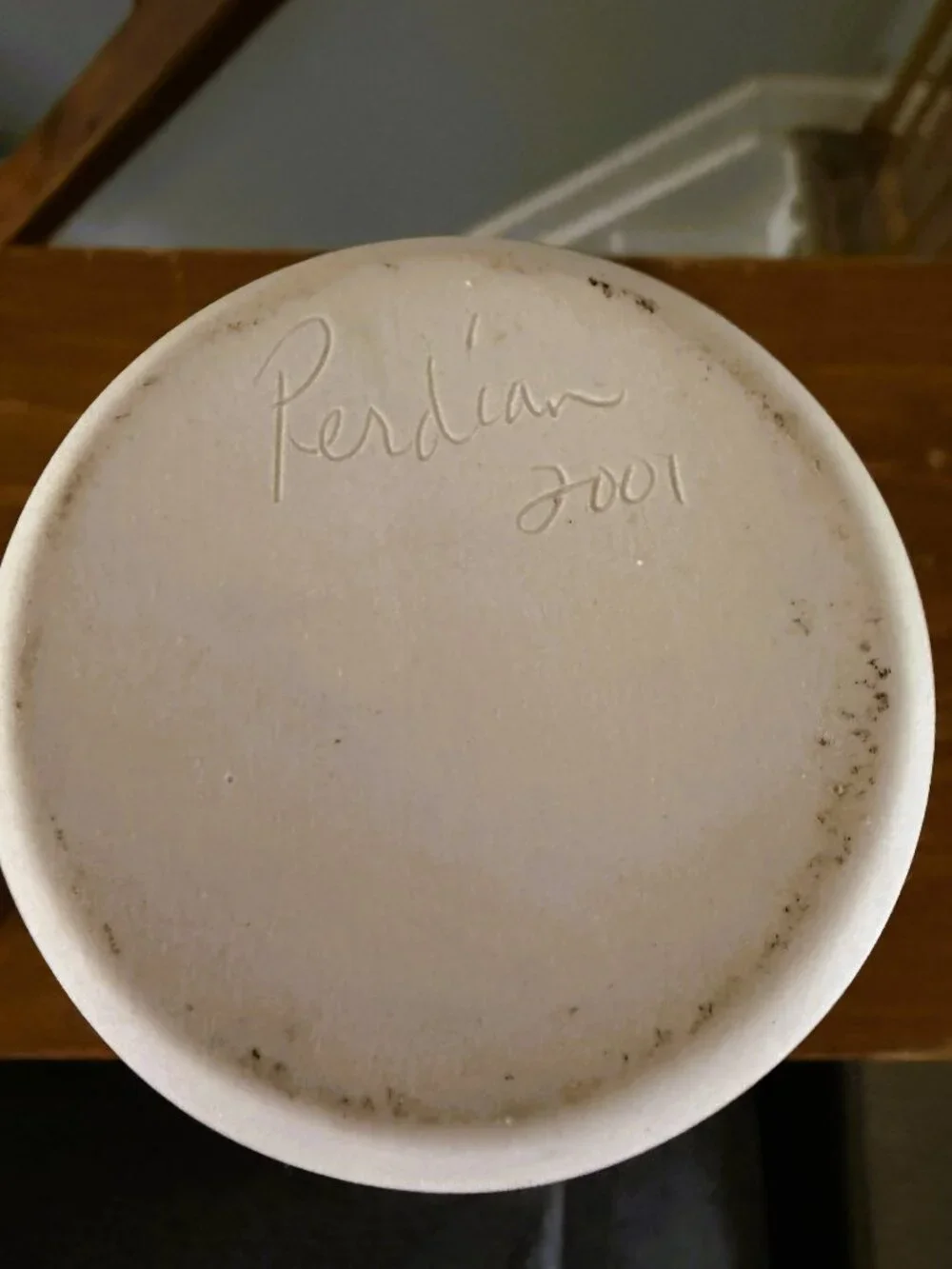 Vintage Studio Art Pottery Bud Vase Signed - Picture 4 of 4